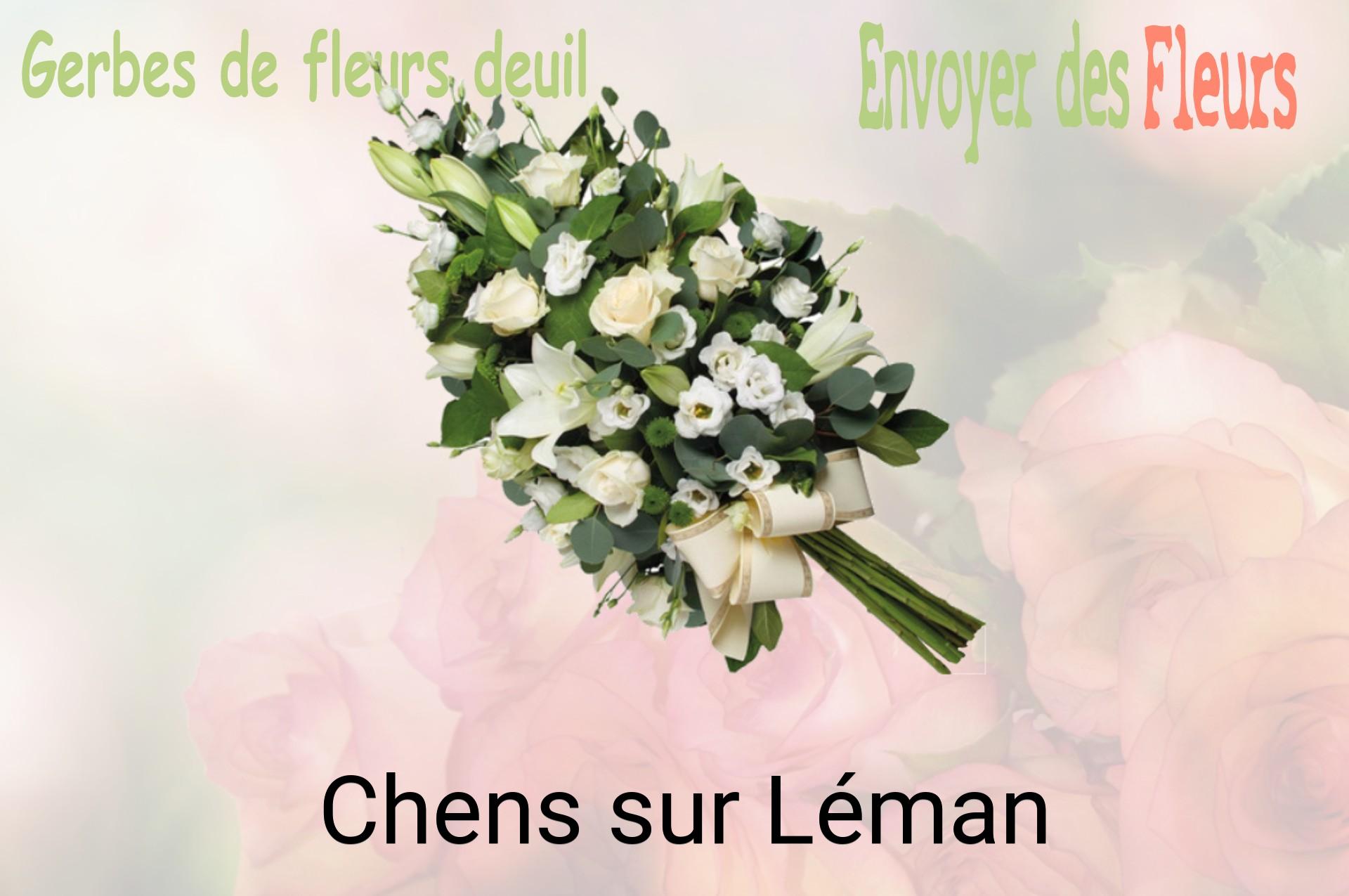 Gerbe de fleurs de deuil livrée à Chens-sur-Léman